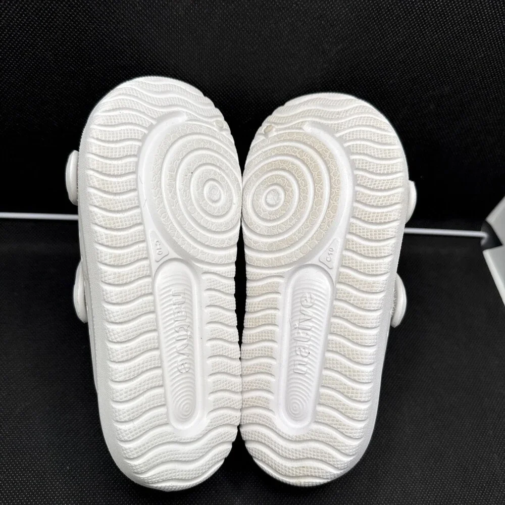 Native Shoes Chase Sandals Kids US 10 White Sugarlite Adjustable Strap UZB42 - Picture 14 of 15